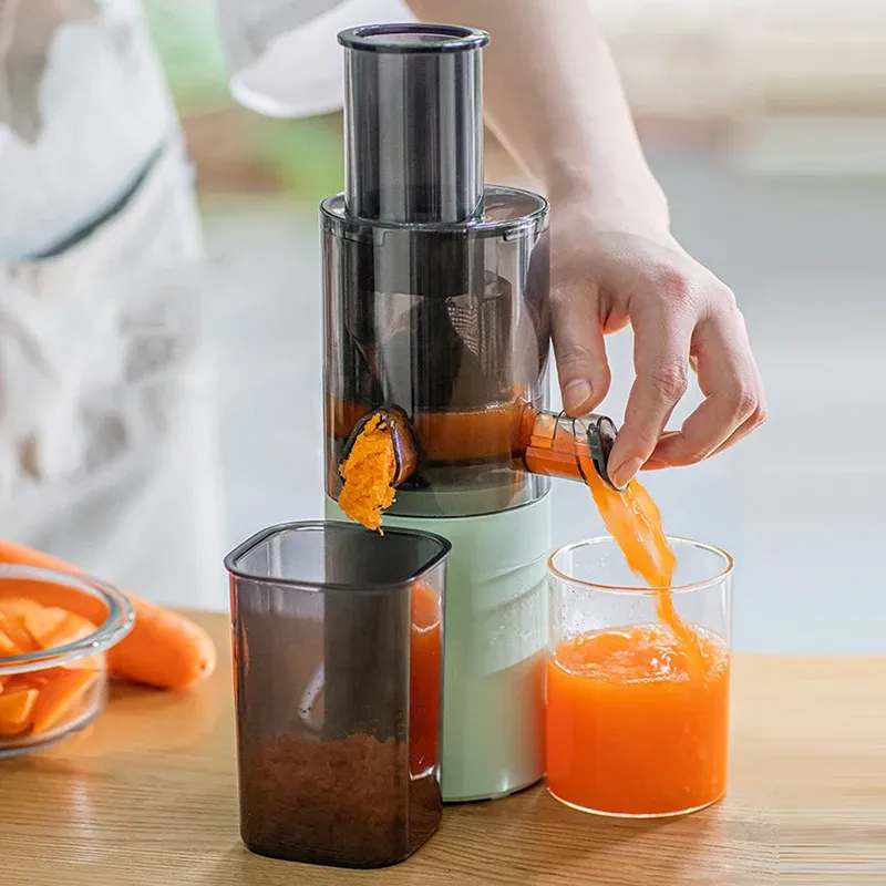 Juicers Slow Electric Juicer Household Fullautomatic Orange Celery Juicer Multifunctional Residue Juice Separation Fruit Juicer 220V