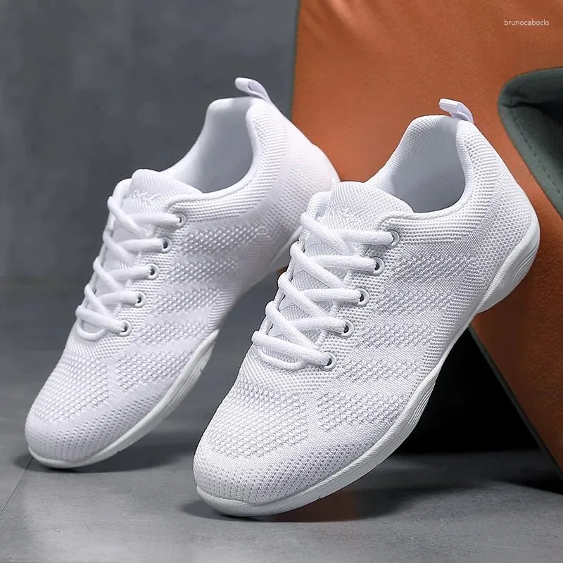 Dance Shoes Unisex Cheerleading White Children Youth Sports Non-slip Gym Male Women Dancer Dancing Training