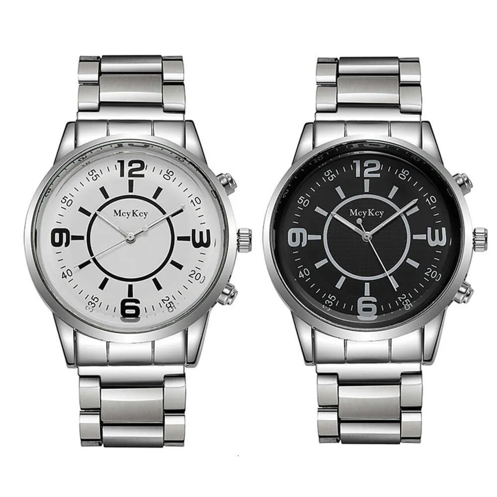 Moda luksusowy nie-mechaniczny pasek ze stali nierdzewnej Business Watch Business Men's Watch Luksusowy zegarek