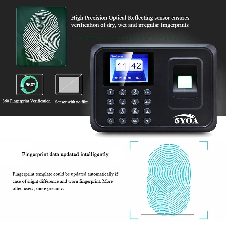 USB Fingerprint Reader Time Clock: Biometric Employee... From Ddmyearth ...