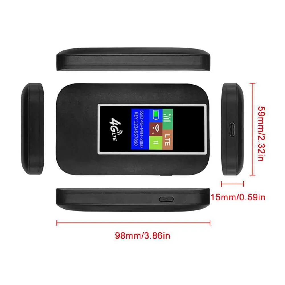 Routeur 4G LTE Internet sans fil Type-C 150 Mb/s, point d'accès mobile de poche avec emplacement pour carte SIM, modem-routeur pour la maison, le bureau ou la voiture_voghion.com