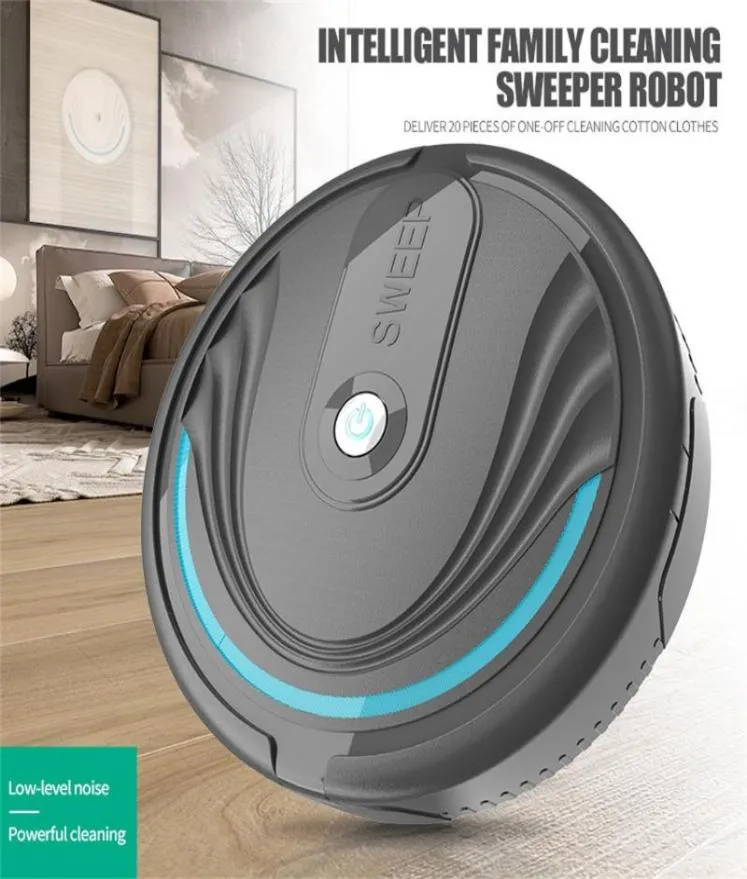 Hela automatiska mini -dammsugande robothem Sweeper Robot Robotic Vacuum Cleaner Intelligent Hushållsapparater Laddar Sweeper4449167