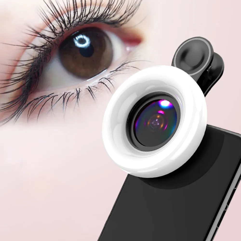 Save Big on Bulk Cellphone Macro Lens Cellphone Macro Lens For HD Photos  Videos With LED Ring Light Best Deals on DHgate
