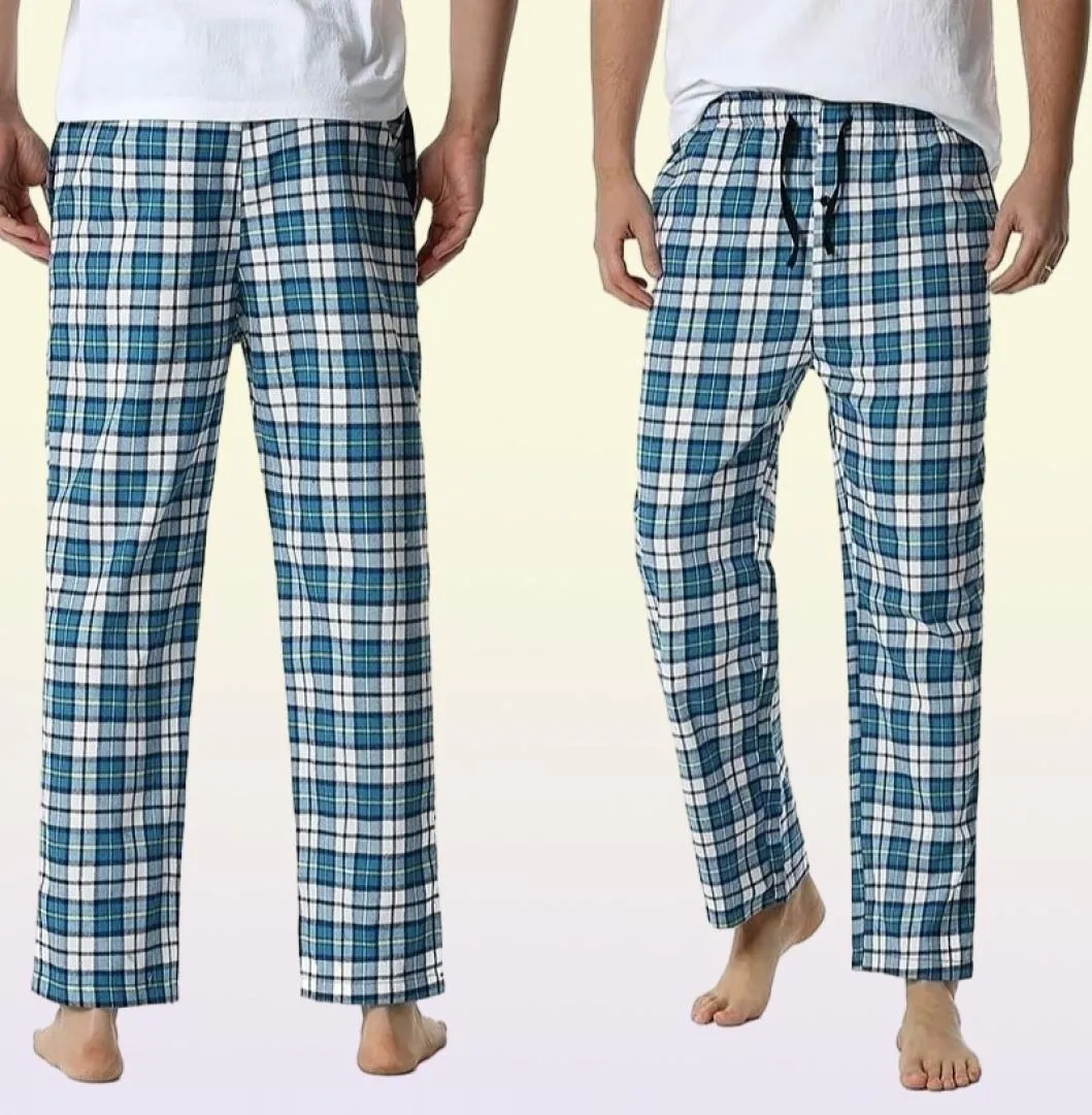 PLAID MENS PAJAMA BOTTOM PANTS SOVELAR Lounging Relaxed Home PJS Pants Flanell Comfy Jersey Soft Cotton Pantalon Pijama Hombre 23200597