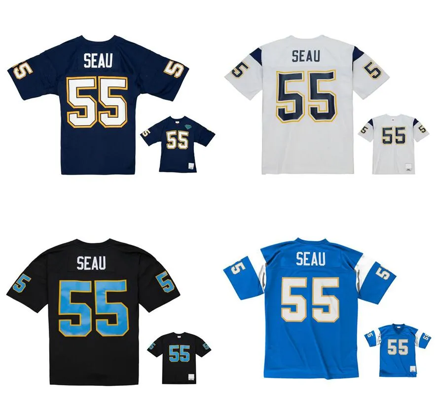 Stitched football Jerseys 55 Junior Seau 1990 1994 2002 mesh Legacy Retired retro Classics Jersey Men women youth S-6XL