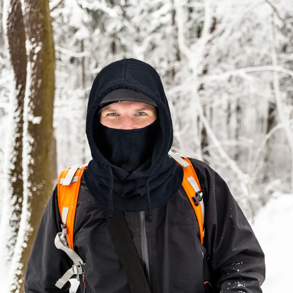 Winter Ski Mask Balaclava Movable Face Cover Fleece Lined Unisex Winter Balaclava Ski Mask Fleece Thermal Windproof  main image 2