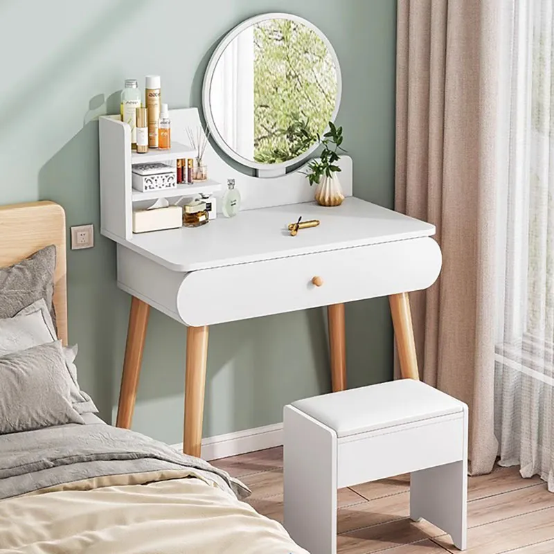 chinese dress ladies Luxury Modern European Style Glossy Carving Dressing Table