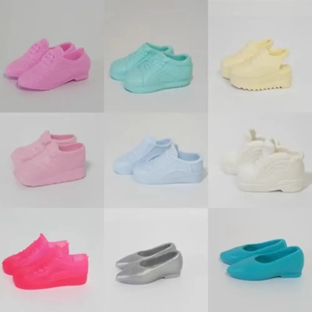 Pairs1/6 BJD Doll Shoes High Heels Boots for 30cm Figure Dolls, Original  Casual Sport Flat Sandals Doll High Heels for DIY Doll Dress Up