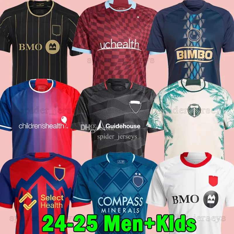 XXXL 4XL 24 25 Toronto Soccer Jerseys Sporting Kansas 2024 Real Portland Salt Lake Timbers Men Football Shirts United Philadelphia Los Colorado Angeles Kids Kits