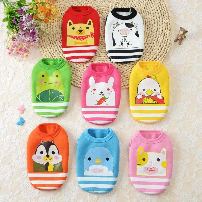 Dog Apparel Cute Cartoon Milk Vest Fleece Pet Clothes Keep Autumn And Winter Warm Mini Teacup Kitty Costume Chihuahua