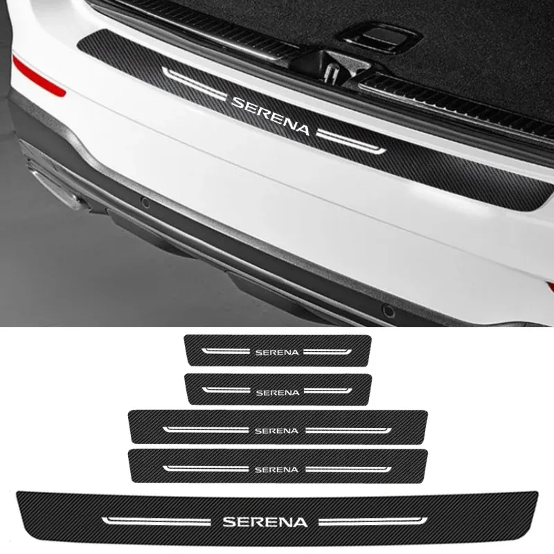 Carreau de ligne de ligne arrière de voiture pour Nissan Sentra Emblem Anti Kick Stickers Scuff Accessoires Scratch Accessoires de porte Films de bande