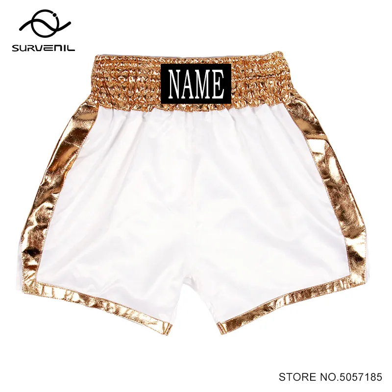 ボクシングショーツ メンズ レディース キッズ カスタムネーム サテン