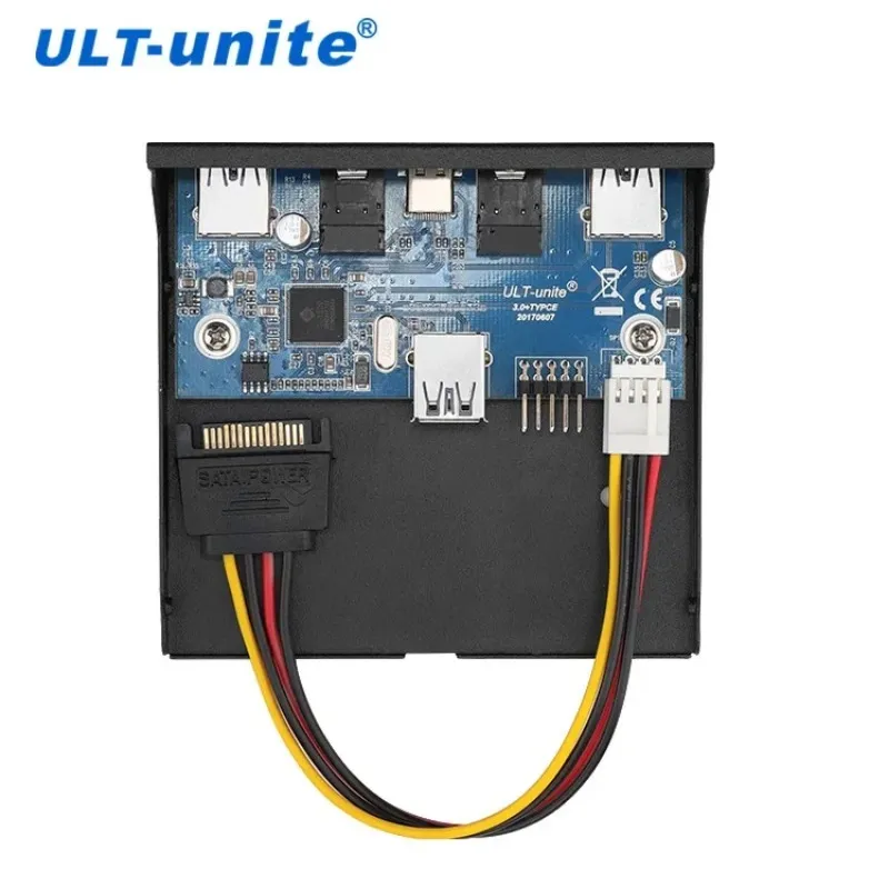 4/2 Ports USB 3.0 Frontplattenhalterungsleitungsadapter Computer Floppy Disk Drive Integrierte USB-Panel für PC-Desktop-Computer