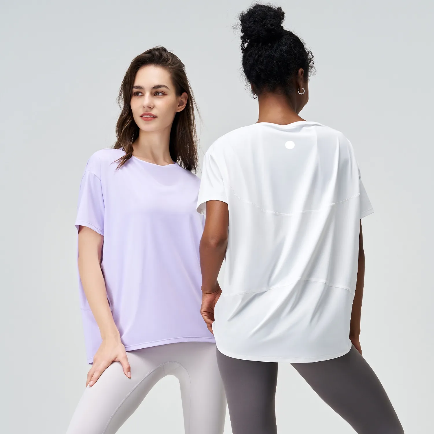 Ll yoga à manches courtes Blouse lâche sport t-shirt occasionnel t-shirt féminin séchage rapide top en forme de fitness top en randonnée