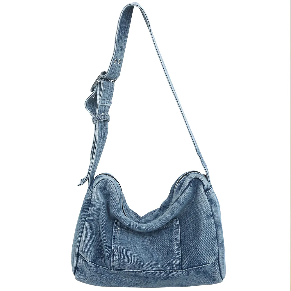 Save Big on Bulk Denim Crossbody Purse Light Denim Purse Chic Jean  Crossbody Bag With Adjustable Strap Vintage Style Shoulder Bag, Everyday  Satchel