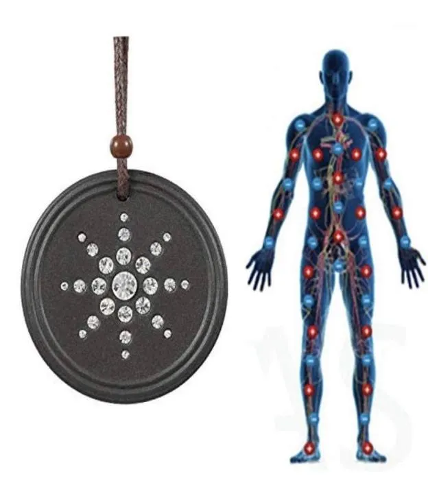 Anti EMF Radiation Protection Quantum Pendant Energy Necklace Scalar Women Men Quantum Magnetic Field Therapy Sports Necklaces16649883