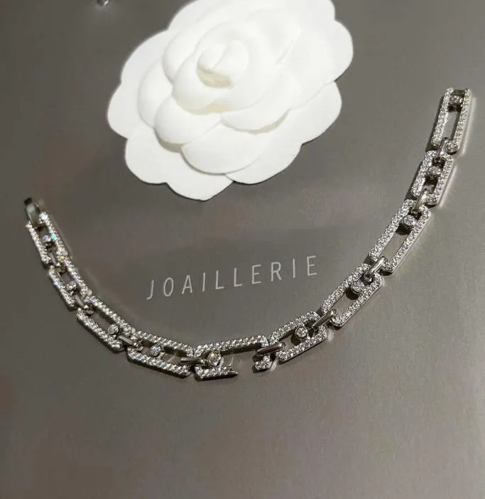 Nowa marka Pure 925 srebrna biżuteria dla kobiet grubość łańcucha Diamentowa bransoletka impreza Weddna Luksusowa biżuteria Summer Beach8321021