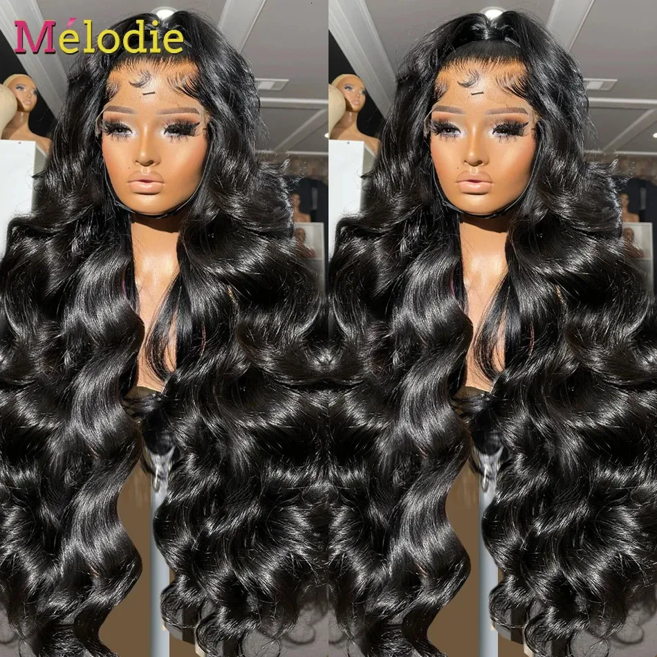 250 Densidade 40 polegadas 13x6 Lace Frontal Wig Body Wave 5x5 Pronto transparente de renda de renda de glútera perucas de cabelo humano para mulheres 240408