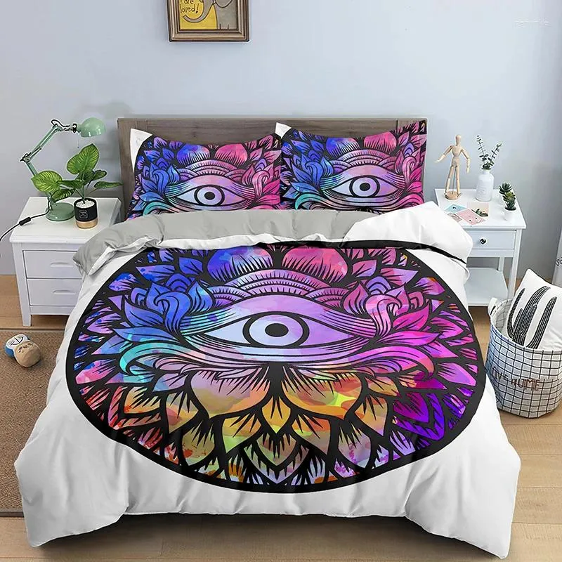 寝具セット3Dカバーと枕カバーモダンな羽毛布団の寝室の装飾