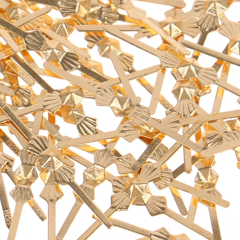 300 Pcs 25mm Brass Bowtie Connector Pins | For Chandelier, Lamp Crystal Prisms