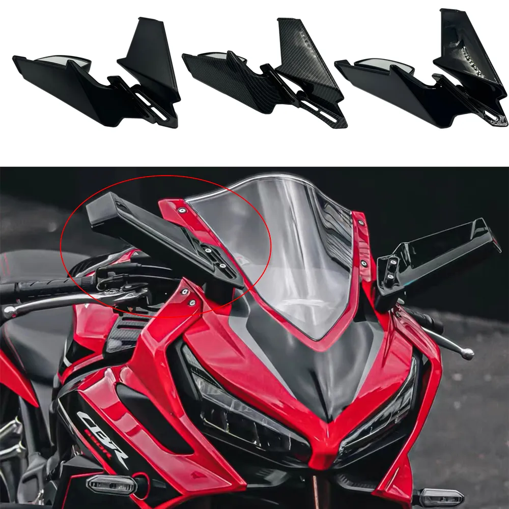 Rétroviseur de moto avec spoiler et capot réglables avec rétroviseur pour Honda CBR250R CBR650F VFR800 VTR1000F