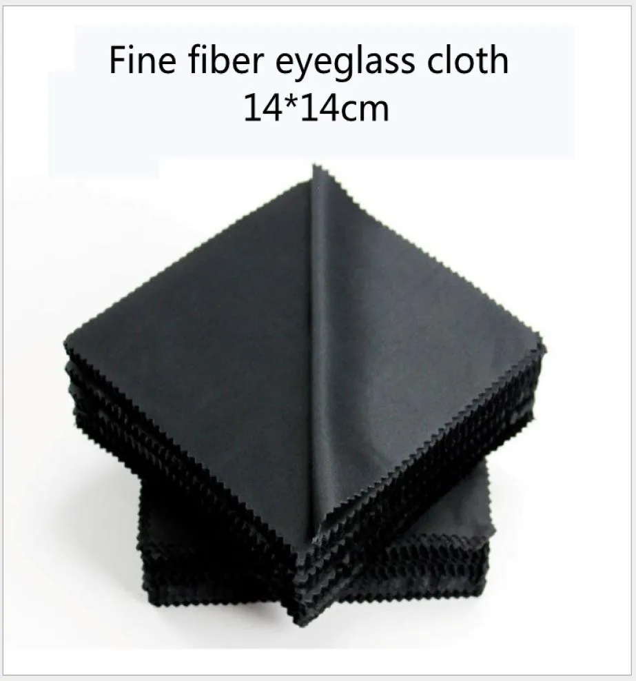100pcs verres en tissu en microfibre Nettoyeur Claies de nettoyage Verres Lentes Lentes Black Eyeglass Eyewear Accessories 2642461