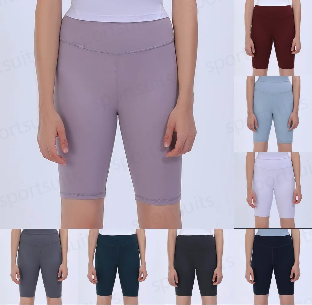 LL TRABAJOS DE YOGA ALTOS DE YOGA ALIGN SPORTES DE MUJERES DE MUJER CALIENTE SLIM SED SECO SEDIA ALASTABLE Pantalones de 4 puntos Running Fitness Gym Gym Training Leggings Lu