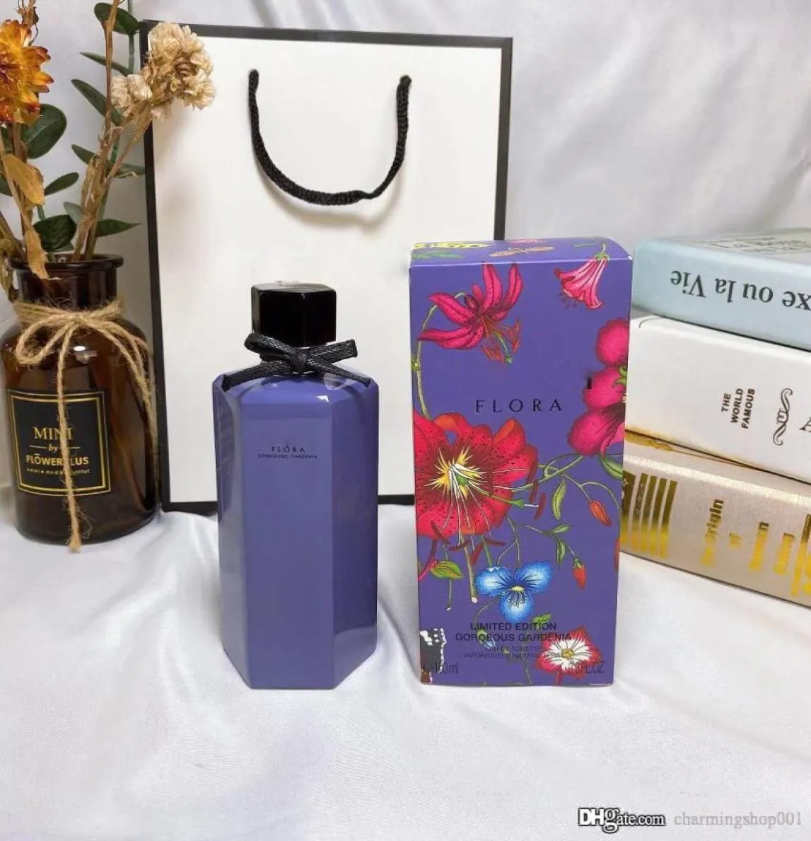 Flora parfym kvinna spray underbara gardenia begränsad upplaga 100 ml lady gåva långlastande doft högkvalitativ prisvärd FA5440365