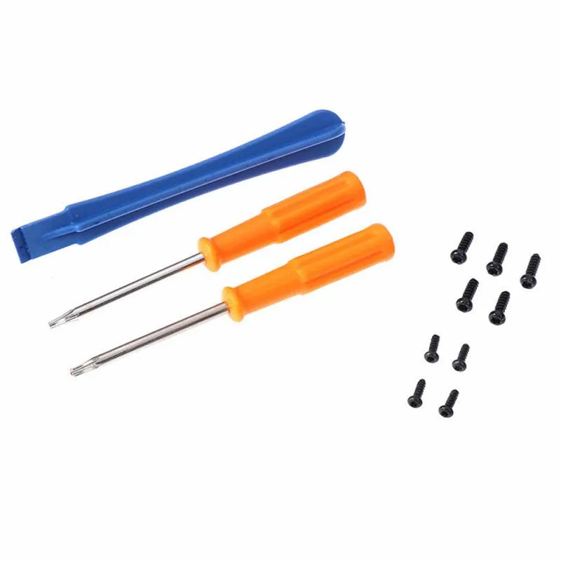 T8 T6 Chave de fenda Abertura Desmonte o kit de ferramentas de peças de reparo com parafusos para -xbox -one- / s Slim Ones / Elite Gamepad Controlle