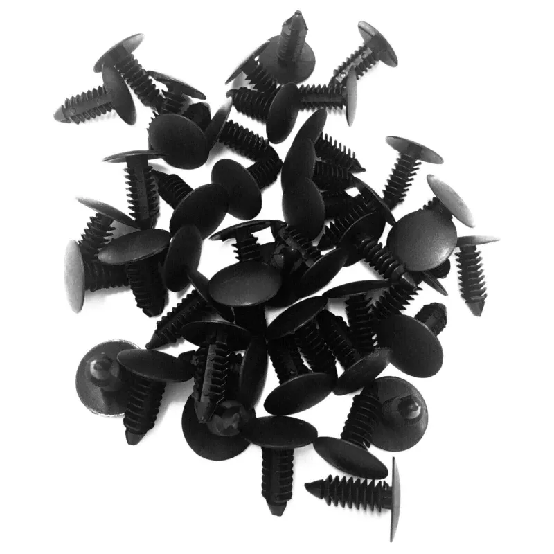 Quantity Universal Black Plastic Rivets Retainer Buckle Car Roof ...