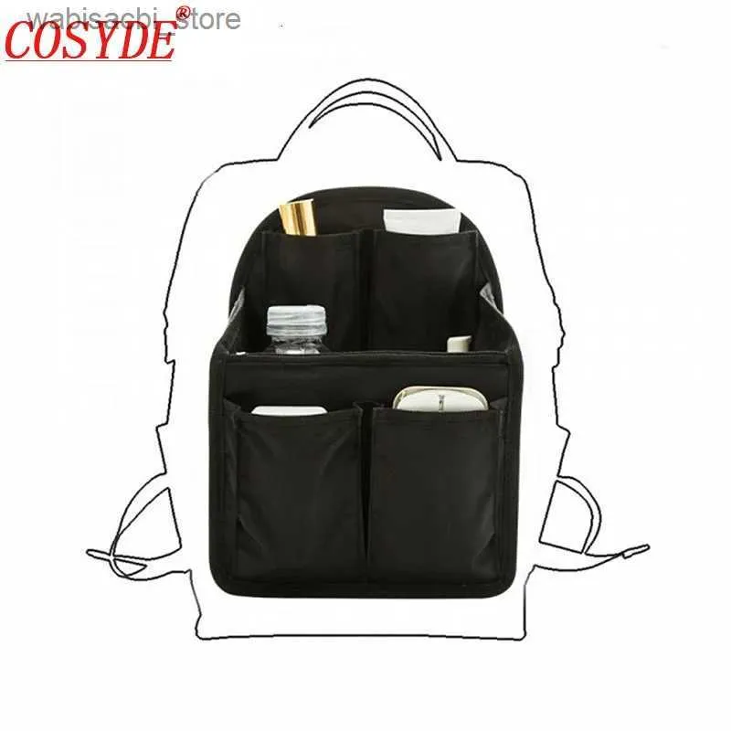 Bolsas de cosméticos Cosyde Poliéster Organizador de maquiagem feminino Bolsa de inserção Mullifuncional Bolsa de Maquiagem de Cosméticos para Ladies Travel Organizer L49