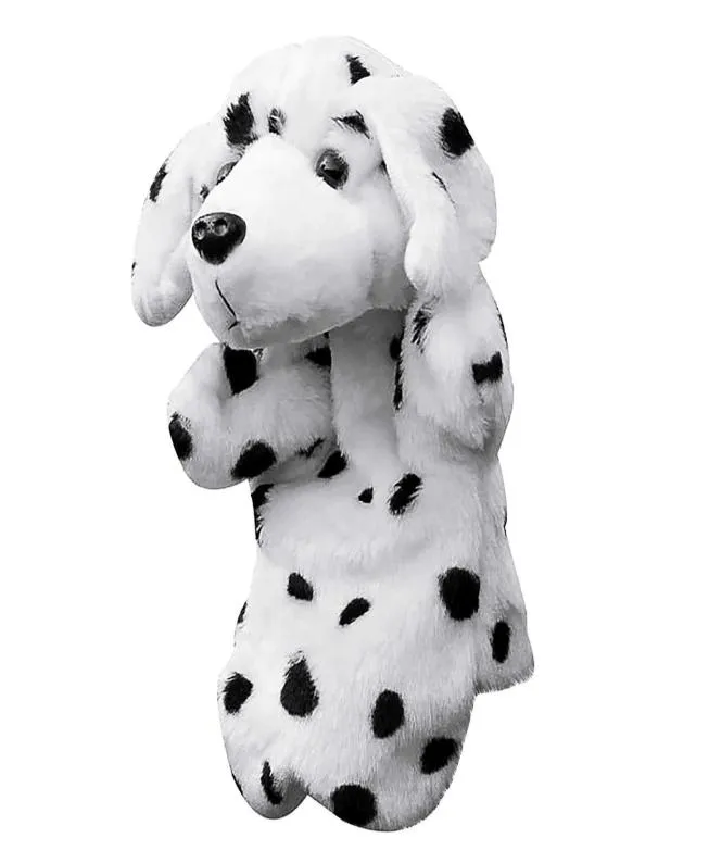 Baby Kids Educational Toy Dalmatian Animal Shape Plush Hand Puppet Parentchild Toy Gift Girls Dots Printes Plush Doll Gifts Fe Q04823674