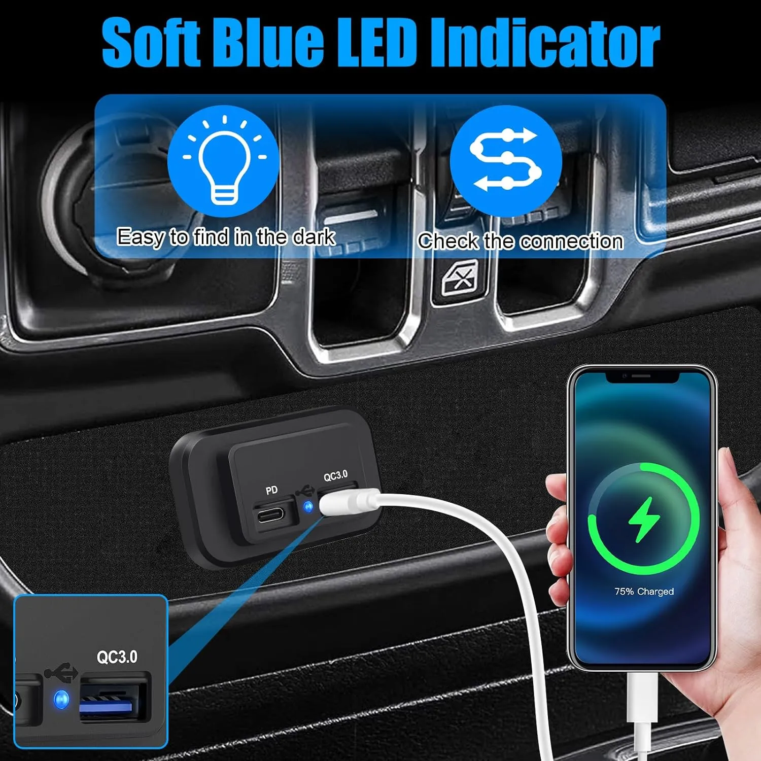 Caricatore Auto Quick Charge 3.0