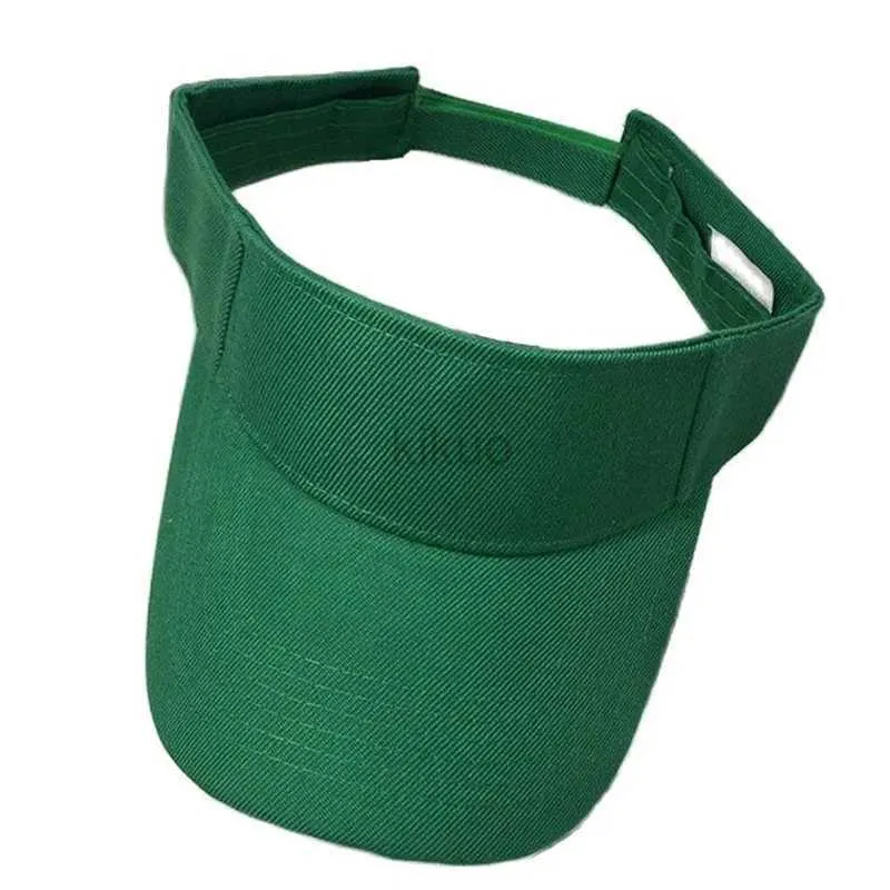 Visors Ball Caps Lekkie zwykłe mężczyźni kobiety Summer Outdoor Sport Sun Visor Cap Kapelusz do turystyki Królewski Blue Khaki Pink Red Green Black 240412