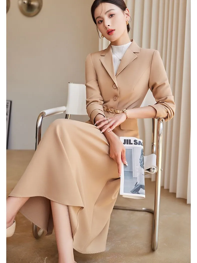 DHgate.com:Womens Korean-Style Elegant Notched Blazer Jacket
