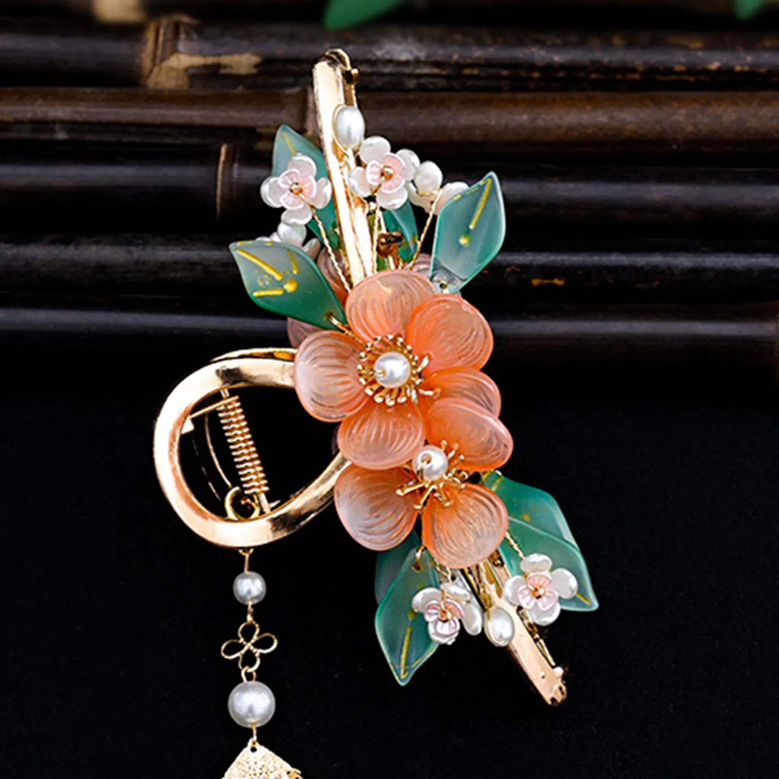 Large Silk Flower Brooch & Hair Pin – 4 Inch Fabric Floral Brooch For Women, Versatile For Dresses, Jackets, Weddings - View #6