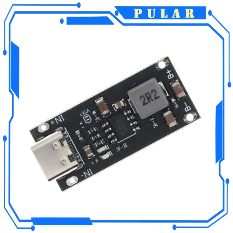 Typ-C-USB-Eingang Hochstrom 3A Polymer Ternärer Lithium-Batterie Schnelles Schnellladeplatine PLR IP2312 CC/CV-Modus 5V bis 4,2 V