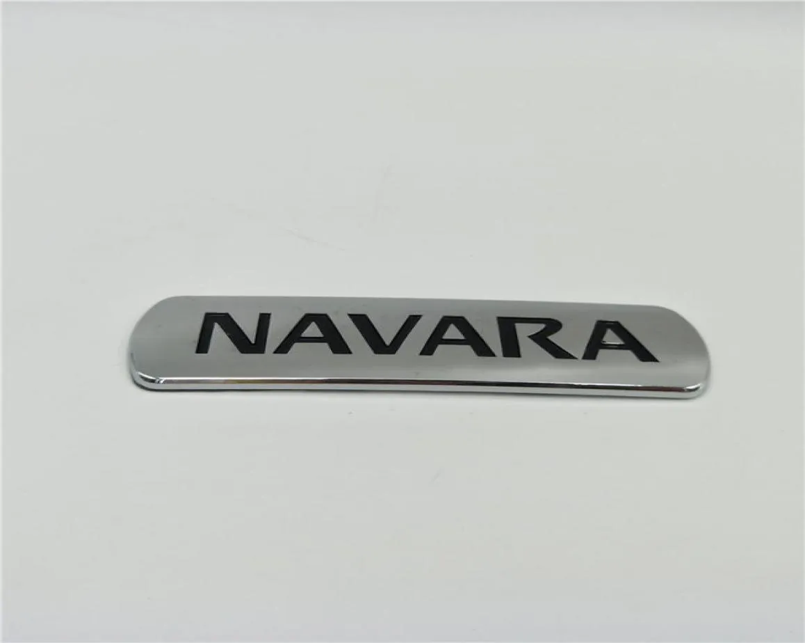 Pour Nissan Navara arrière arrière Plaque de logo Emblèmes Pickup Frontier D21 D22 D23 D40 Porte latérale Chrome NamePlate3251469