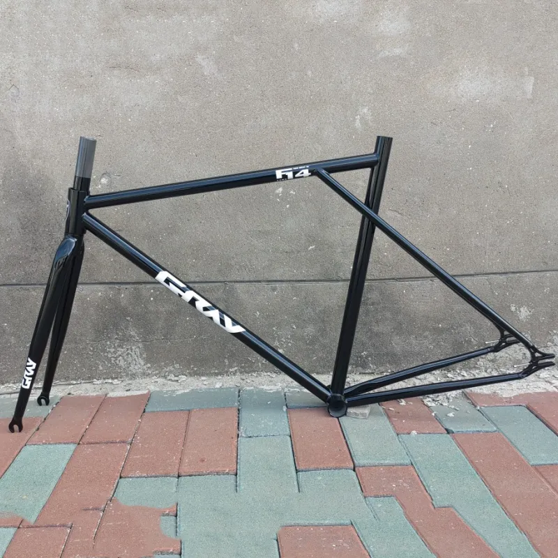 GRAY Fixie Track Bike Frameset Chromium Molybdenum Steel Single Speed Racing Bike Framework Fixed Gearing Target Bicycles 700c From Homepro13 349.18 DHgate.Com