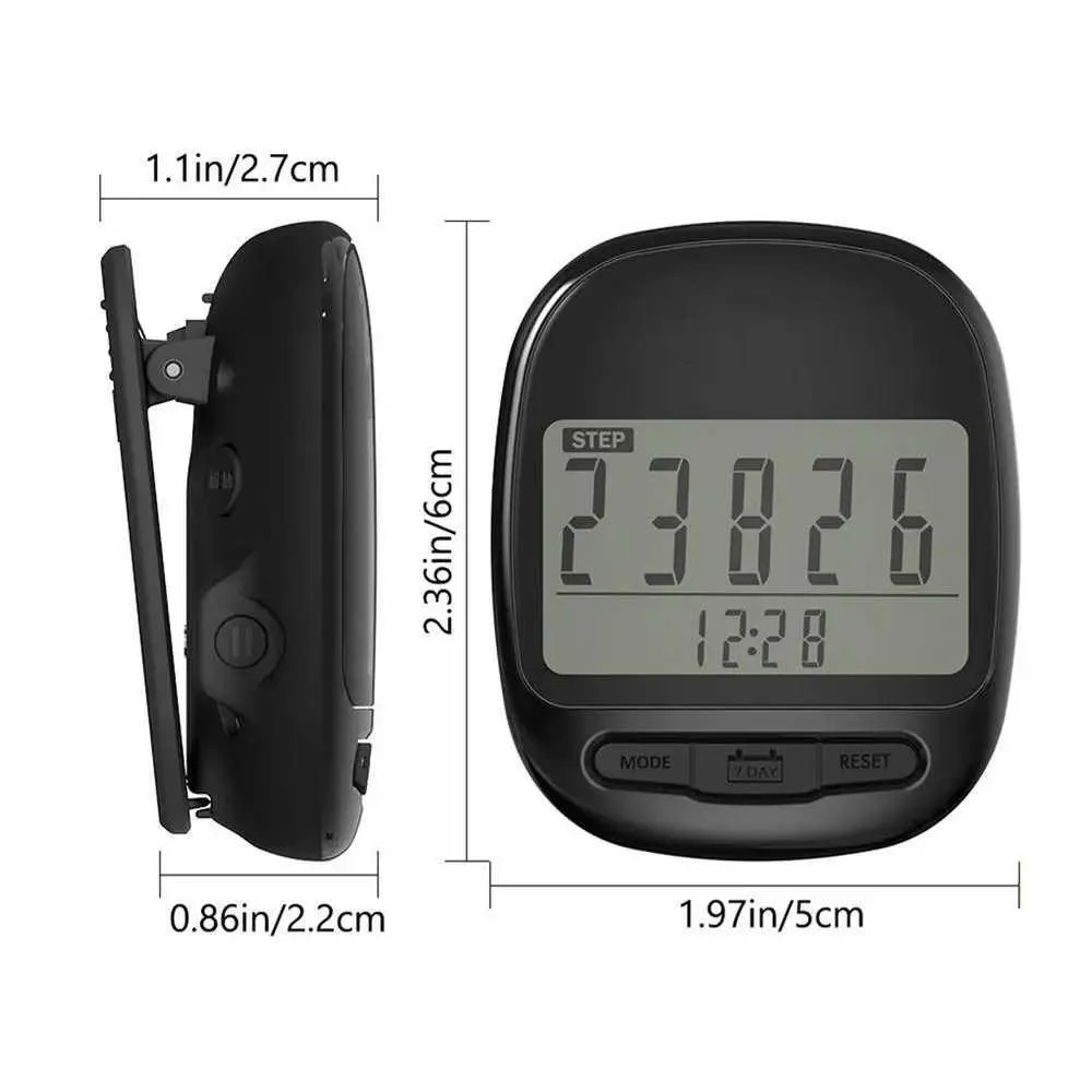 Large Digital LCD Pedometer Step Counter - Simple & Portable Walking ...
