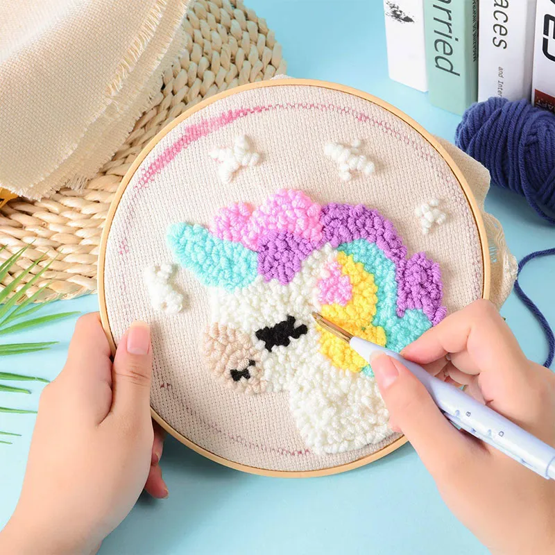 Monk's Cloth & Magic Needles for Punch Embroidery: DIY Craft Kit - Shop ...