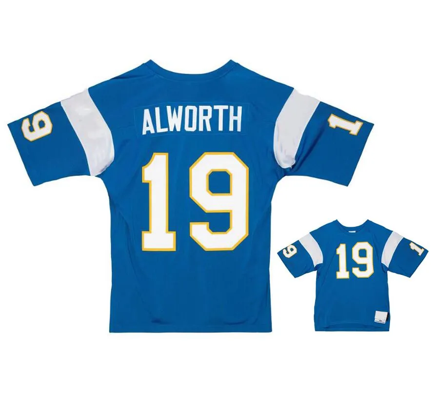 Jerseys de football cousus 19 Lance Alworth 1963 Mesh Legacy Retired Retro Classics Jersey Men Women Youth Youth S-6XL