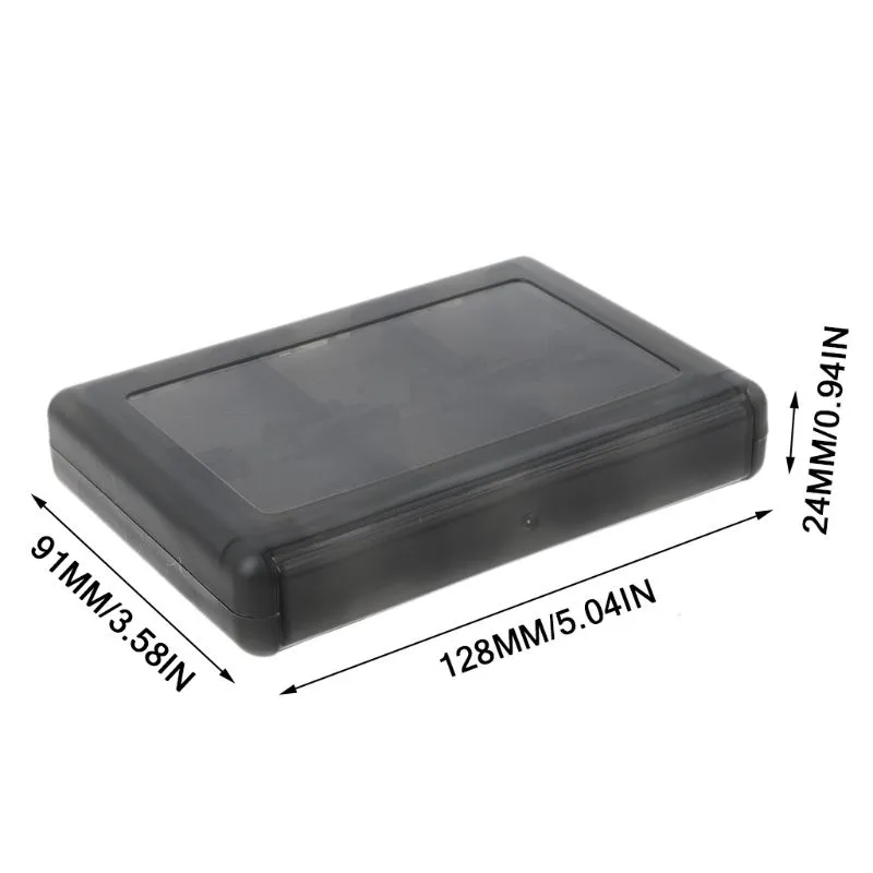 Cartas de juego protectores de 24 pulgadas Tarjetas de juego de cartucho Organizador de almacenamiento de almacenamiento de cáscara de choque de choque para Nintendo Switch 3DS 2DS/DS Lite/DSL