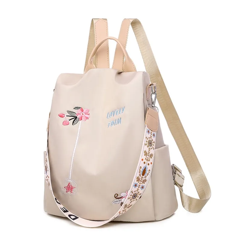 Anti Theft Women Backpack Lightweight Nylon Daypack with  display picture 2