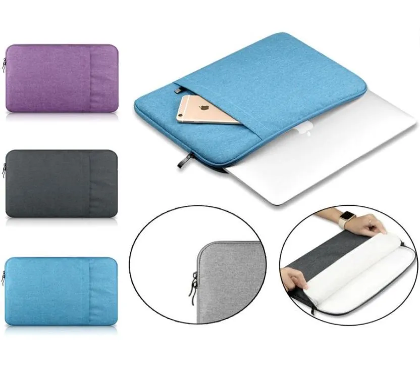 Laptop Tleeve Case 11 12 13 15 cala dla MacBook Air Pro 129quot iPad miękka torba na pokrywę.