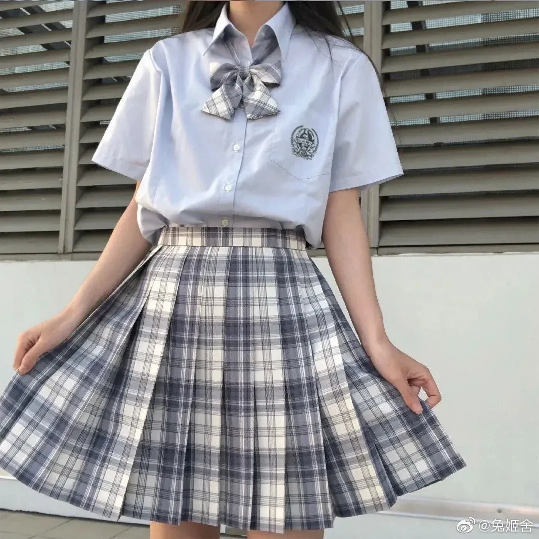 Save Big on Bulk Japanese School Uniform Pleated Skirt Korean Skirt, A Line  Pleated Mini Skirt, Japanese Style Skirts, High Waist Plaid Skirt For