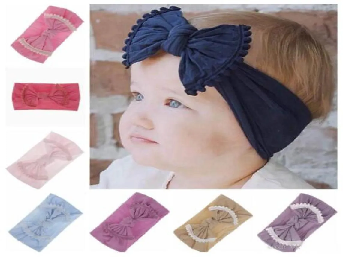 Baby Bow Hairband Fashion Candy Farben Haarband rein Farbe Kid Ball Dekoration Haare Accessoires 21 Designs WY5467890519