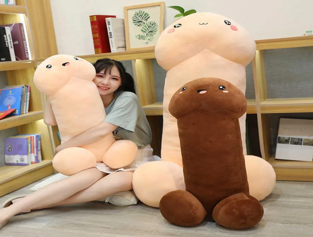 Fun kawaii long pénis toys toys oreiller sexy jouets doux coussin farcis simulation de coussin à la maison cadeau pour petite amie Q07278657692