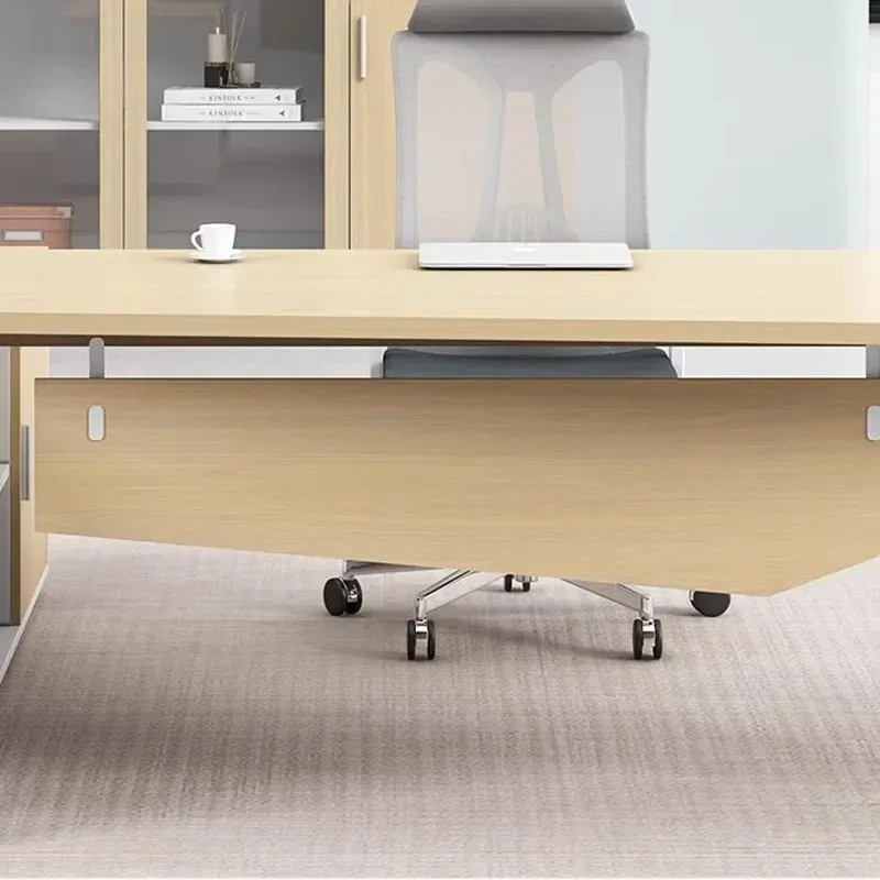 Угловой постоянный офисный стол Luxury L в форме исполнительной настройки компьютерных столов поставляет поставки Escritorios de Ordenador Furniture