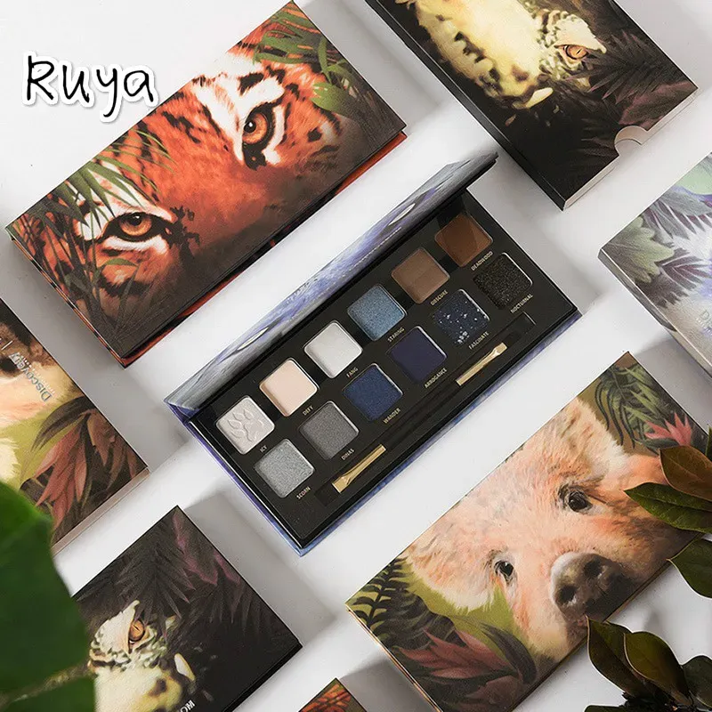 Shadow 12 Color Matte Animal Eyeshadow Pallete Palette Nude Makeup Glitter Pigment Smoky Eye Shadow Cosmetic Faced Make Up Naked Paleta